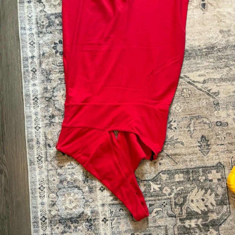 Revolve NBD Red jumpsuit Scorpio Season Sleeveless Cut Out size L - Picture 6 of 8